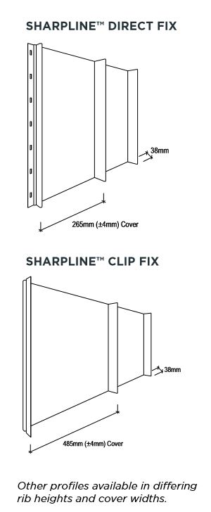 Stramit SharpLine® dimensions